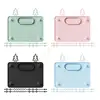 Toddler Silicone Placemat Suction Cup Design For Secure Meals Dishwasher Safe Portable Feeding Mat With Teether Rope 11UC