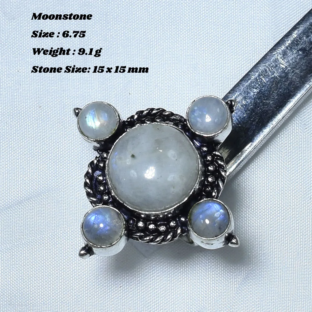 

Натуральный лунный камень, рубиновый розовый кварц, Смоки, кварц, перидот, Изумрудный лунный камень, США, размер 6,75