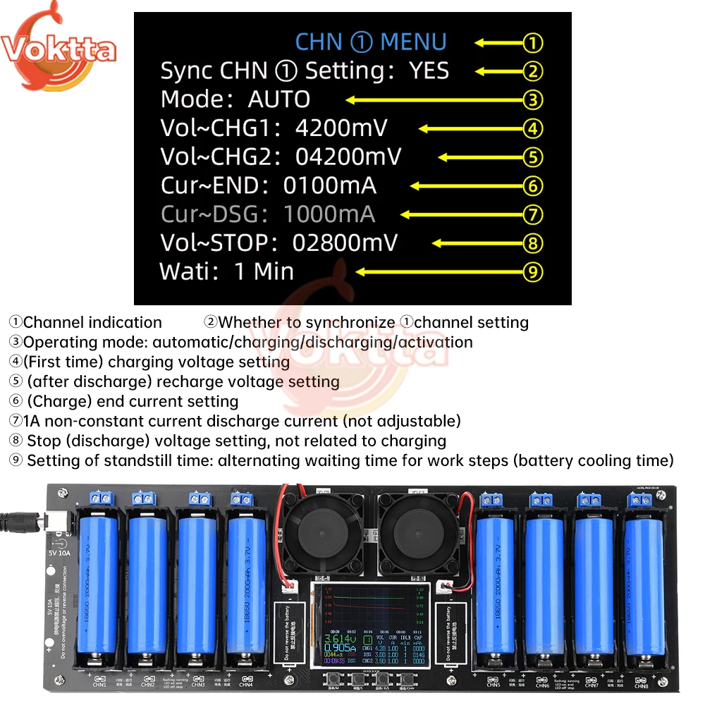 Modulo Tester Di Misurazione Della Capacità Della Batteria Al Litio 18650 461191746 - Foto 7