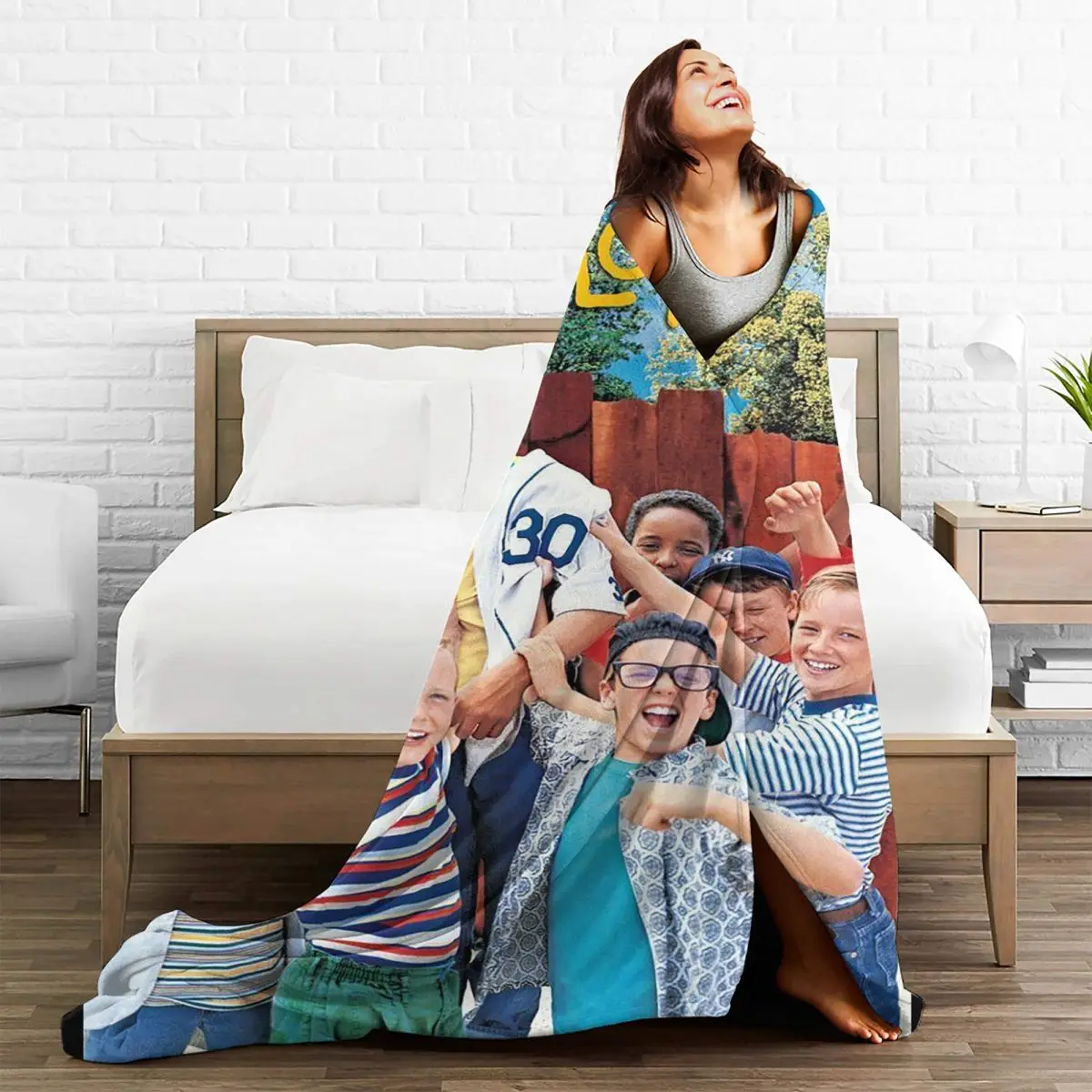 The Sandlot Movie Blanket Sofa Cover Fleece Textile Decor Kid/Adult Gift Multi-function Soft Throw Blankets for Sofa
