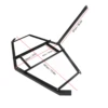 74 Inch Drag Driveway Tractor Harrow Heavy Duty Steel Lawn Leveling Rake for ATV UTV Trailer Mower 6