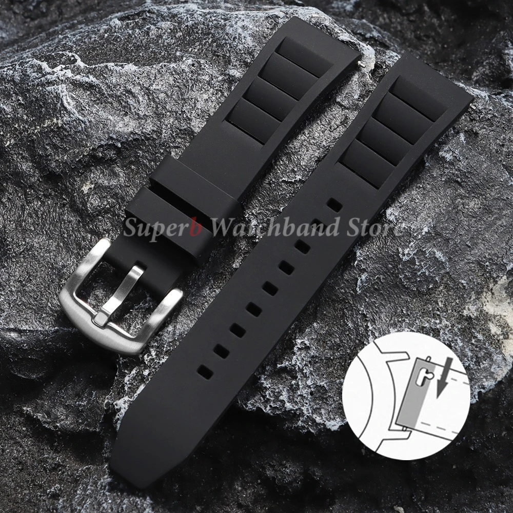 Enhanced Universal Waterproof Diving Watch Strap - Breathable Quick Release Sport Band
