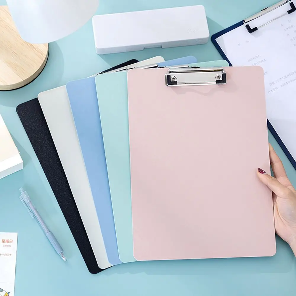 Simple Thicken A4 Folder Board Storage Clipboard Memo Pad Clip Notebook File Writing Clamps Paper Holder Office School Supplies transparent clipboard writing clipboard business folder
