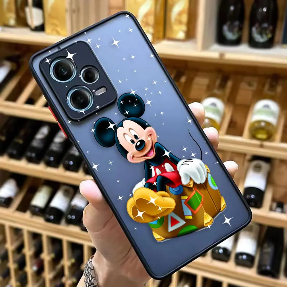 thumbnail image 1 of Matte Case for Redmi NOTE 12 11 10 11S 10S 9 9S 9T 8 7 6 5 4 3PRO PLUS 4G 5G Case Funda Shell Mickey Minnie Mouse Anime Cartoon, 1 of 5