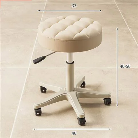 Simple Hairdressing Chair Hydraulic Portable Professional Barber Chair Rotating Wheels Coiffeur Stuhl Salon Furniture MQ50BC