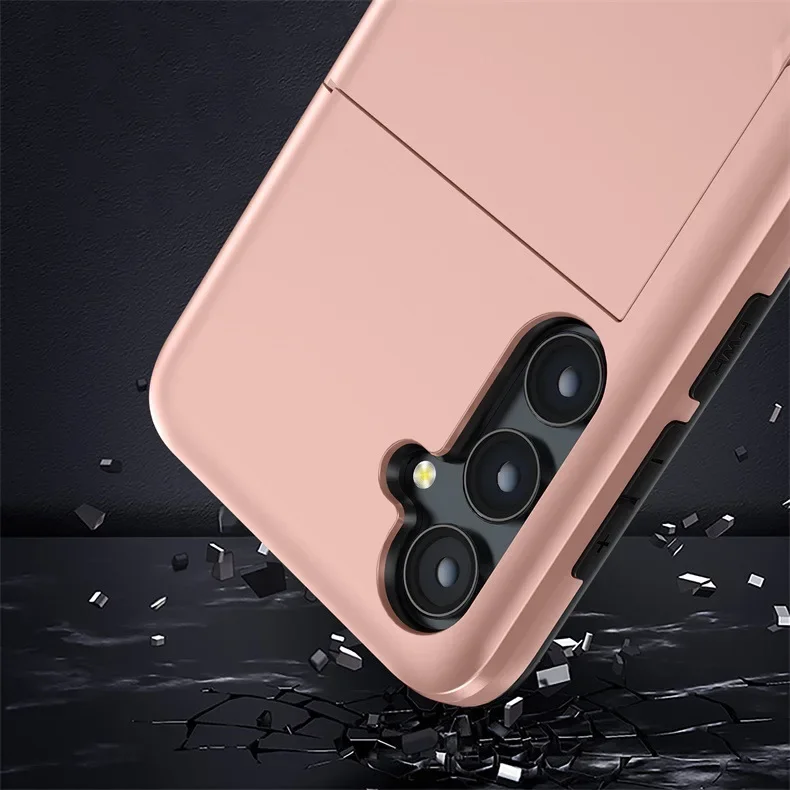 Für Samsung S25 Edge S24 Ultra S23 S21 FE S22 Plus + A56 A55 A36 A16 5G Brieftasche Telefon Fall mit versteckten Karte Slot Halter Abdeckung – Detail 6