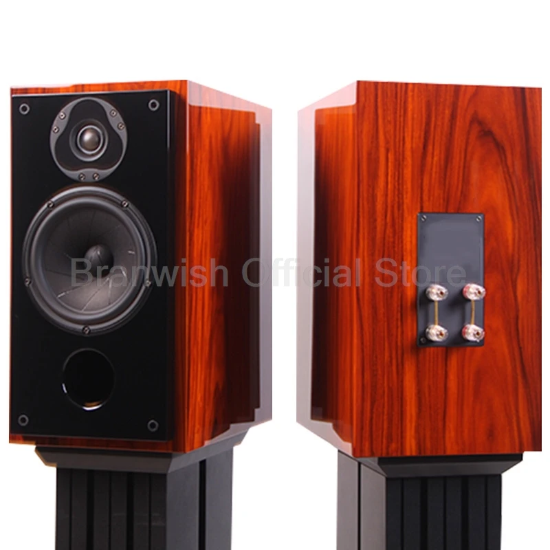 120W*2 Power Speaker 6.5 Inch Passive Subwoofer Speaker Bookshelf HiFi Two-Way Surround Sound Desktop Sound Box
