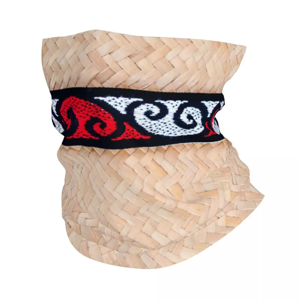 Blauw Polynesisch Maori Tribal Patroon Print Verstelbare Sport