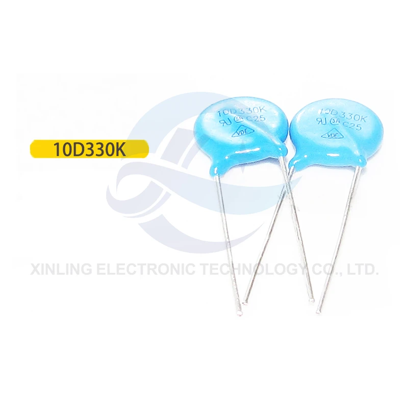 

10pcs ZOV varistor 10D330K 10d-330K voltage 33V 10D 330K inline resistor