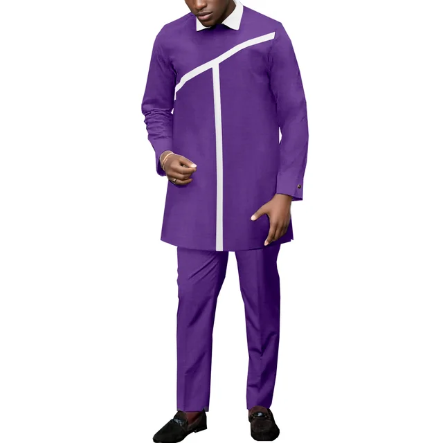 Bolaji Long Sleeve Dashiki Outfit - Image 3