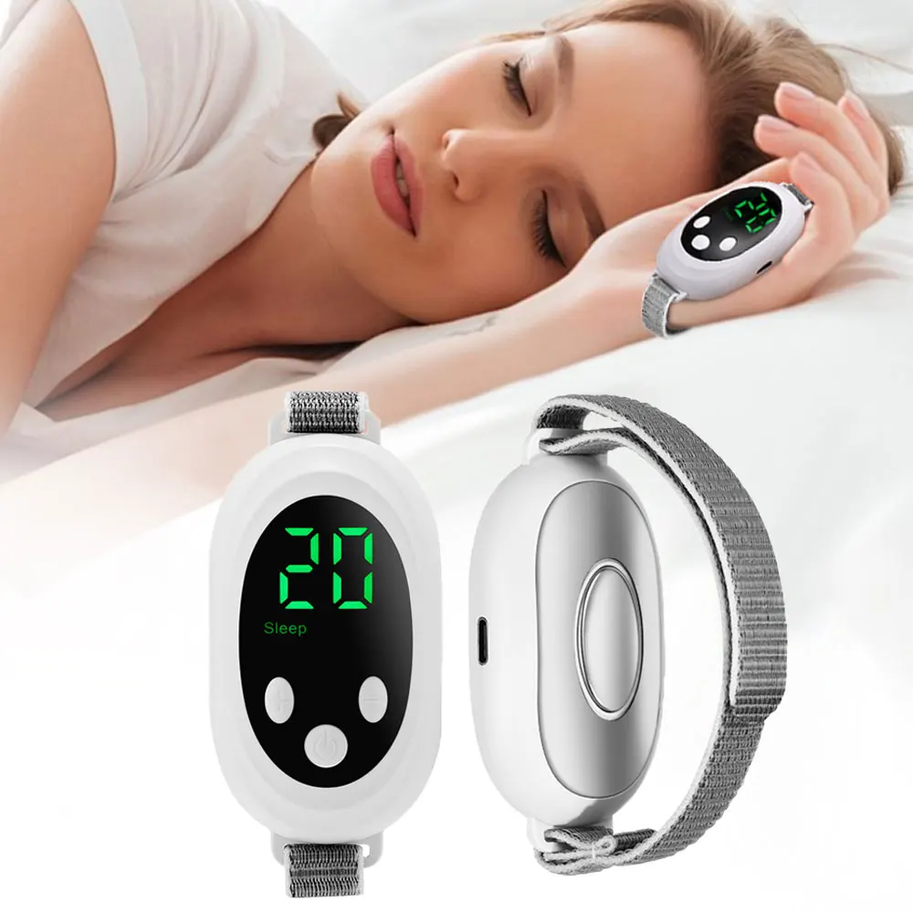 EMS Microcurrent Sleep Aid Device Handheld Sleep Instrument for Insomnia Stress Anxiety Relief Palm Pulse Sleeping Aid Machine