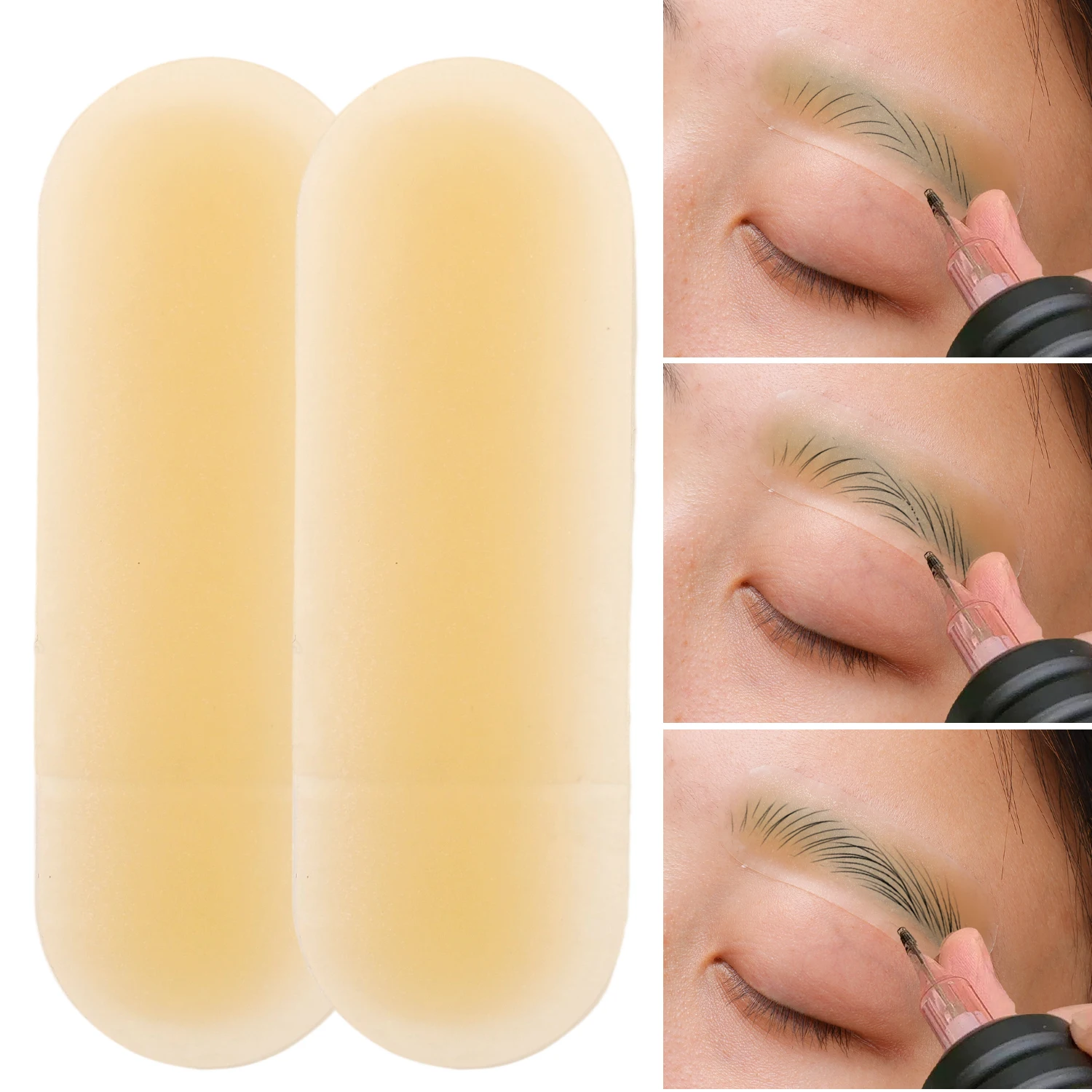 Silicone Tattoo Training Supplies Eyebrow Protection Stickers