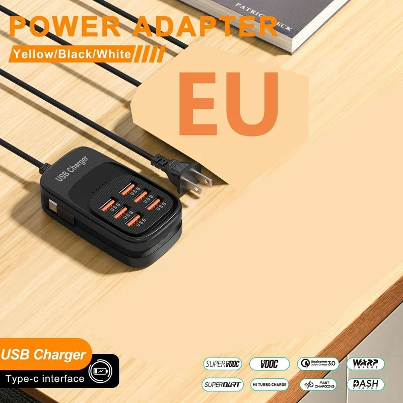EU Black 6USB