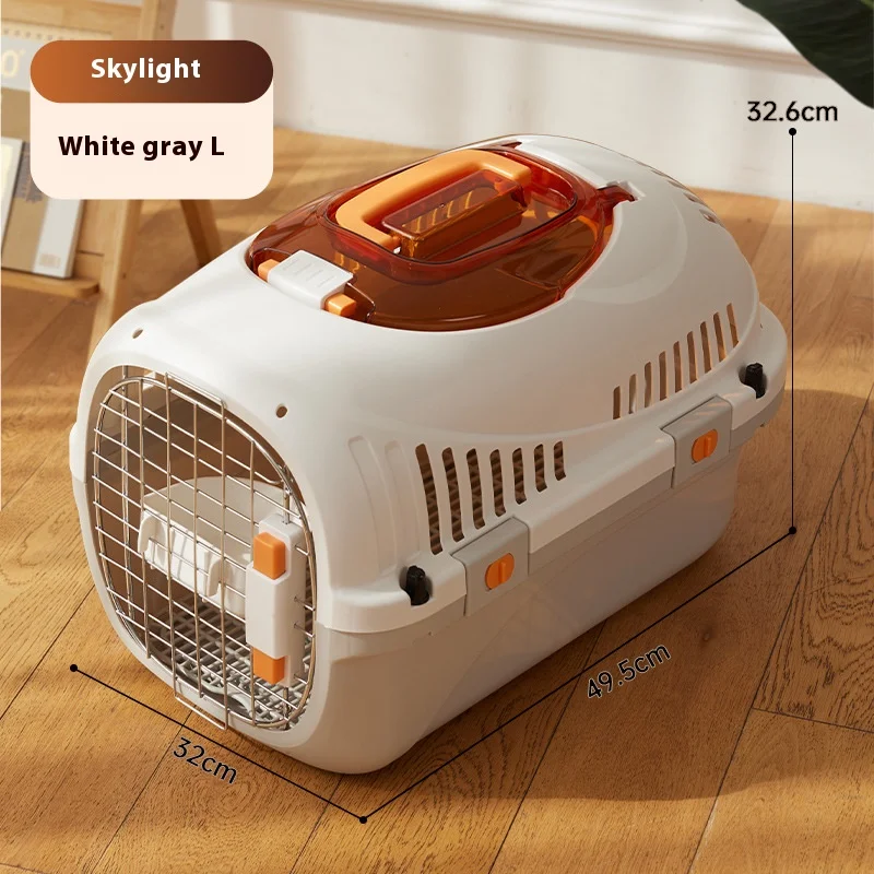 New Cat Air Box, Portable Portable Cat Cage, Bag, Car Carrying Pet Transport Box Pet Car Carrying Box, Transport Air Box