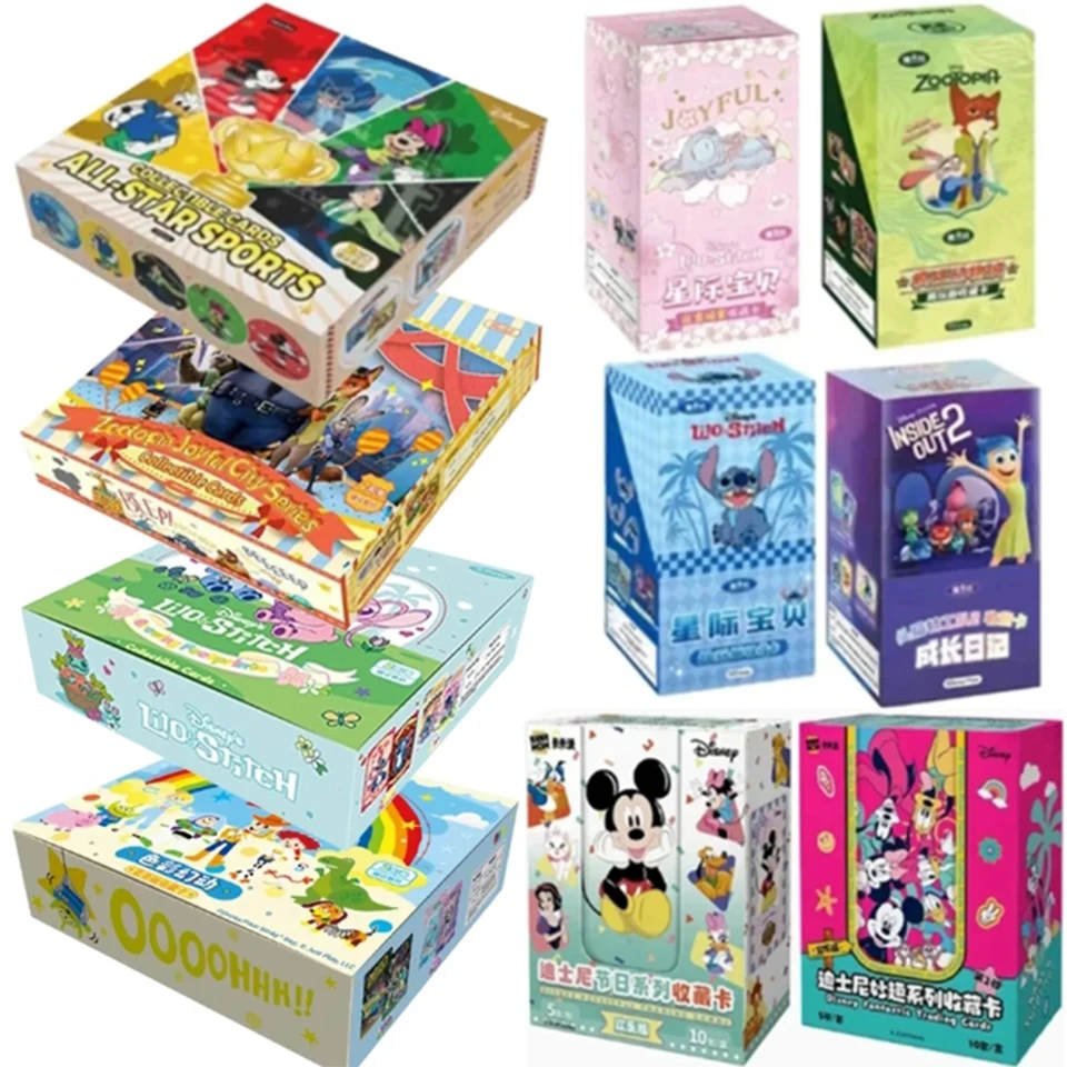 Genuine Disney Series Trading Cards for Children Mickey Friends