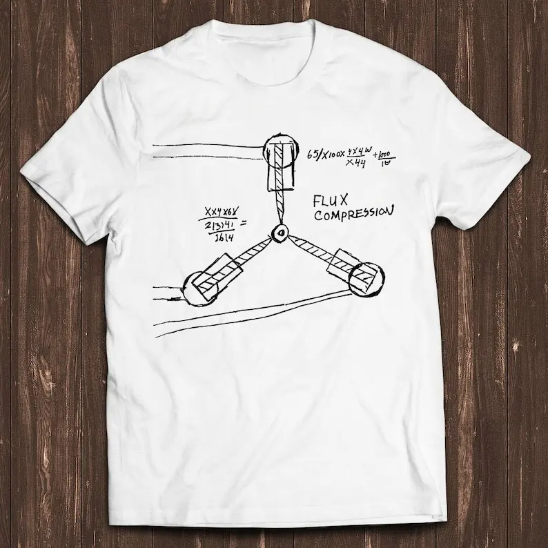 

Back to The Future 80s Flux Capacitor Meme Gift Shirt Funny Tee Vintage Style Aesthetic Unisex Gamer Cult Movie Music T Shirt