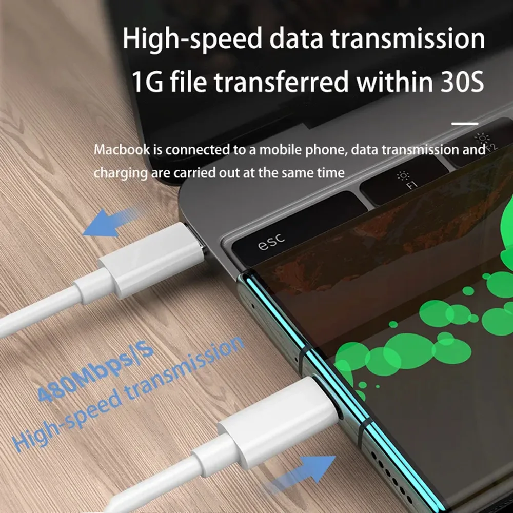 100W USB-C to Type-C PD 충전 케이블 아이폰 15 16 17 프로 맥스 에어 삼성 S25 모토 오포 레드미 포코 아너 고속 충전 케이블