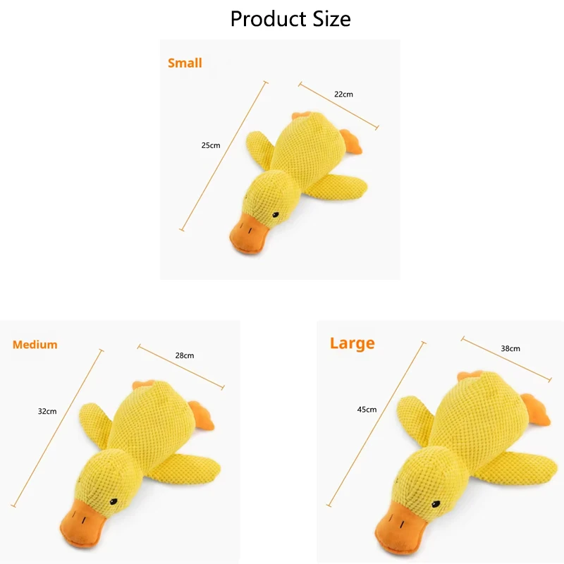 Plush Duck Hug Toy for Dogs 6