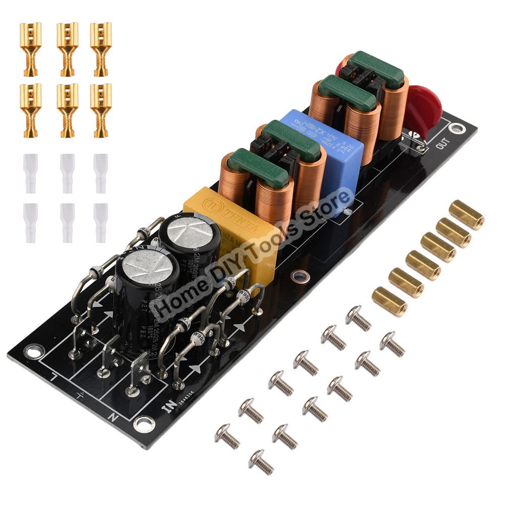 

Power Supply Filtering Board Power Supply Filter EMI High Frequency Two-stage Power Low-pass Filter Board