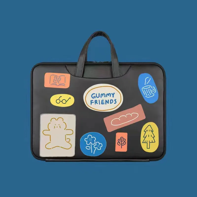 

Laptop Bag 15.6 16 13.3 inch Cute Cartoon Notebook Case For Macbook Air Pro 13 15 Dell Xiaomi Shockproof Handbag Briefcase