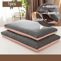 Buckwheat Pillows 100% Organic Coarse Cloth Package Organic Buckwheat Hulls Natural Cooling Technology and Relieve Cervical Pain 1