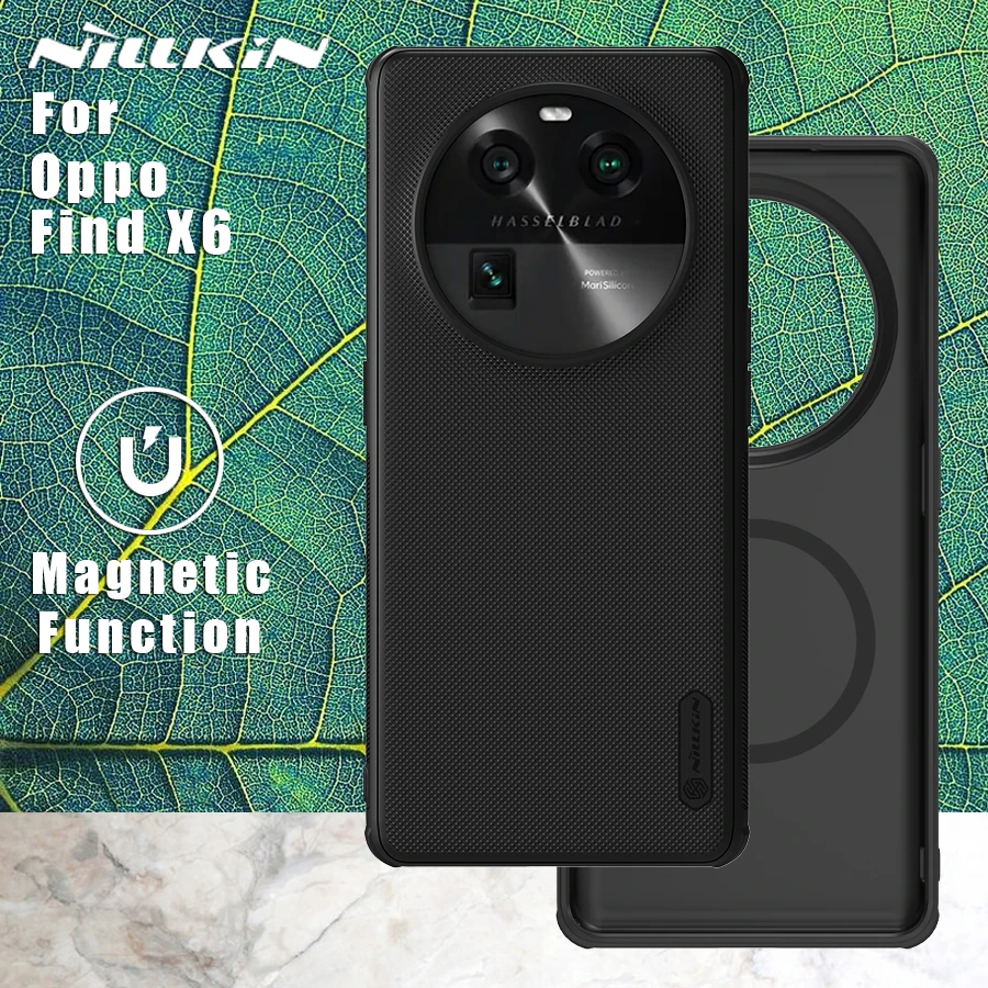 

Nillkin for Oppo Find X6 5G Case Frosted Pro Magnetic Magsafe Matte 360 full Back Cover for FindX6