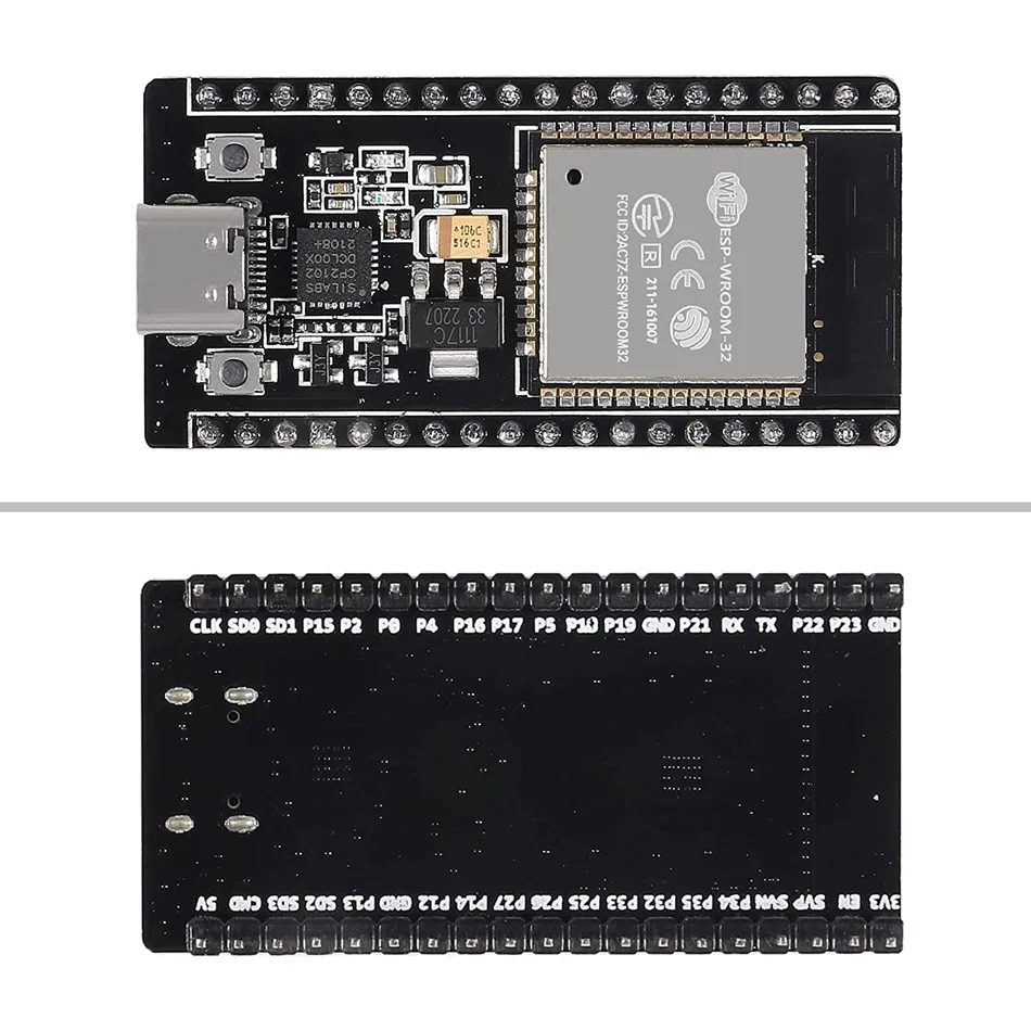 

Детская макетная плата 38Pins Type-C ESP32S ESP32 Φ CP2102 2,4 ГГц двухъядерный Wi-Fi + Bluetooth микроконтроллер для Arduino