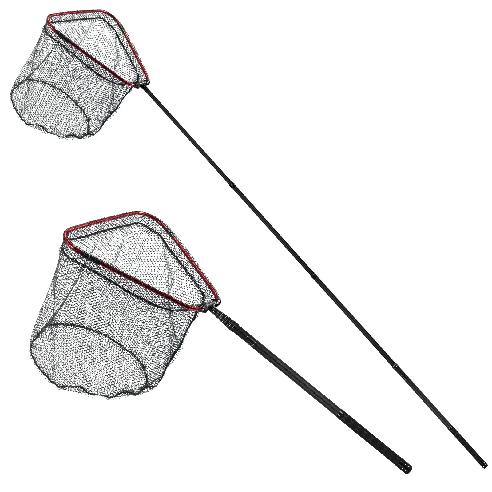 Dr.Fish Fishing Landing Net Super Long Handle Carbon Fiber