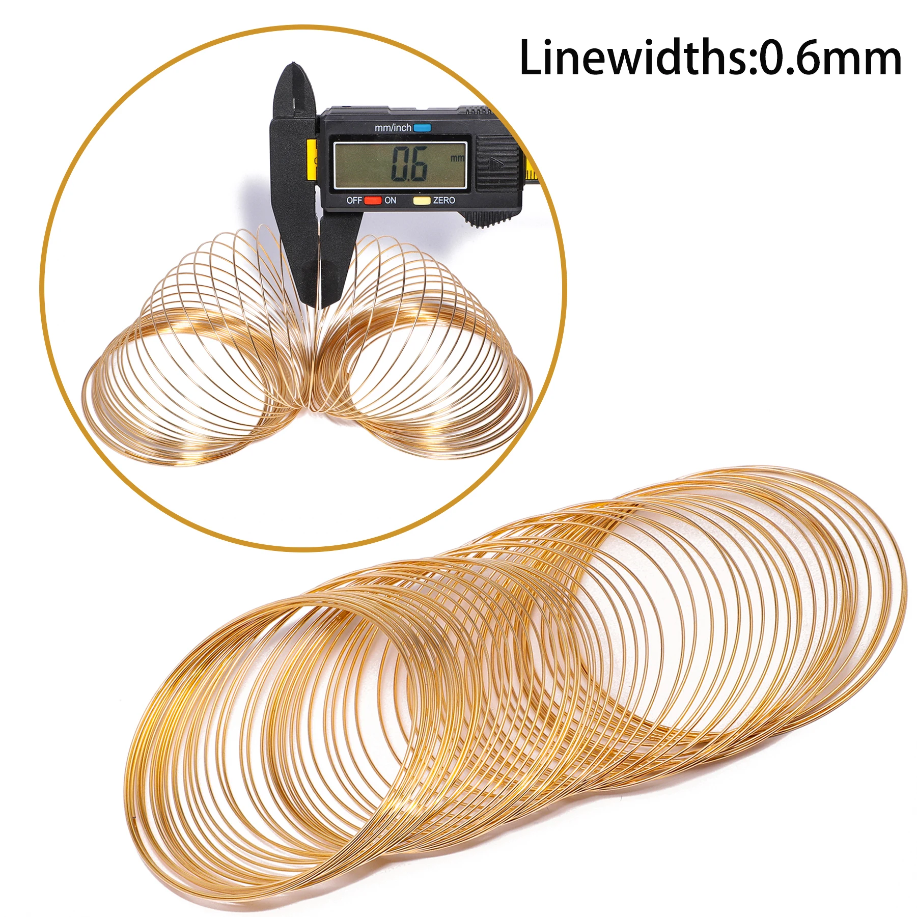 Elegant Metal Wire Rings for DIY Jewelry Making - Golden & Silvery Finish, 60-Piece Set