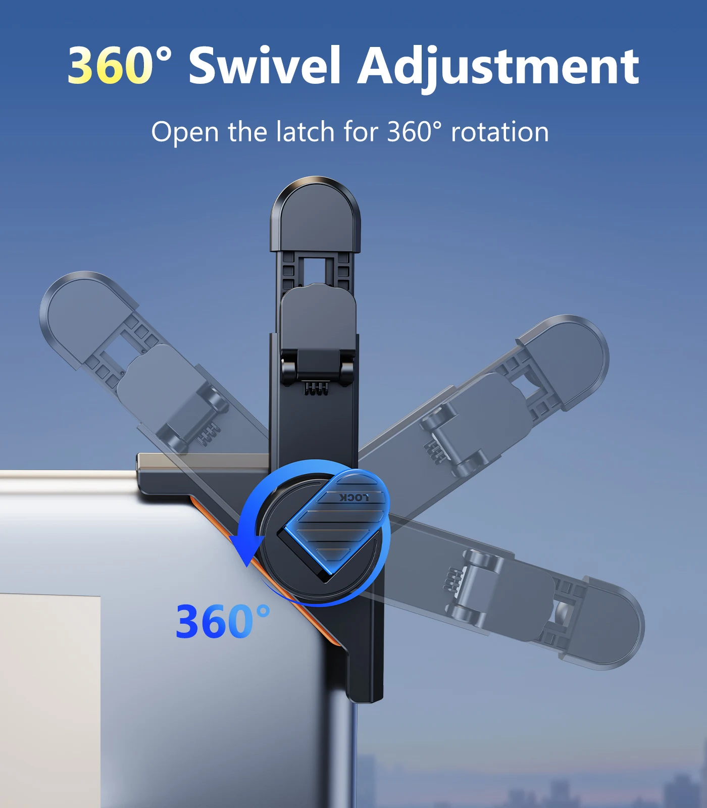 Eary Car Phone Mount 360°Adjustable for Tesla Model Y Accessories Phone Holder for Tesla Model 3/Y Screen for iPhone 17 16 15 14