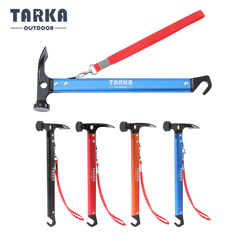 Tarka Light Camping Hammer Carbon Steel Head Tent Peg Stake Mallet With