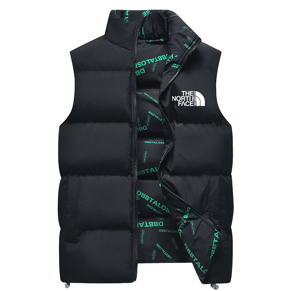 Men's Double-Sided Winter Sleeveless Vest Sports Fashion Top Casual Street Jacket fashionable vests sleeveless vests sleeveless vest casual jacket