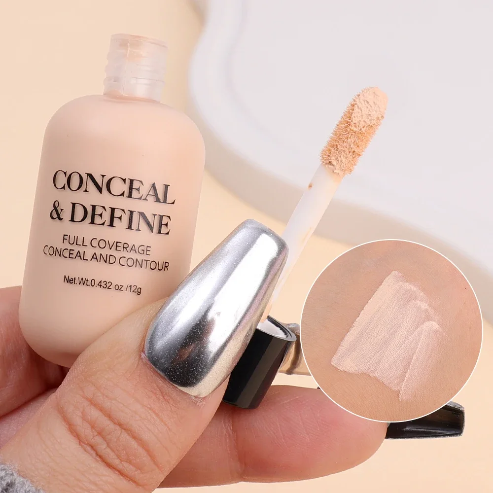 Mini Waterproof Liquid Concealer Foundation Matte Full Coverage Acne Scars Dark Circles Foundation Lasting Makeup Cosmetics