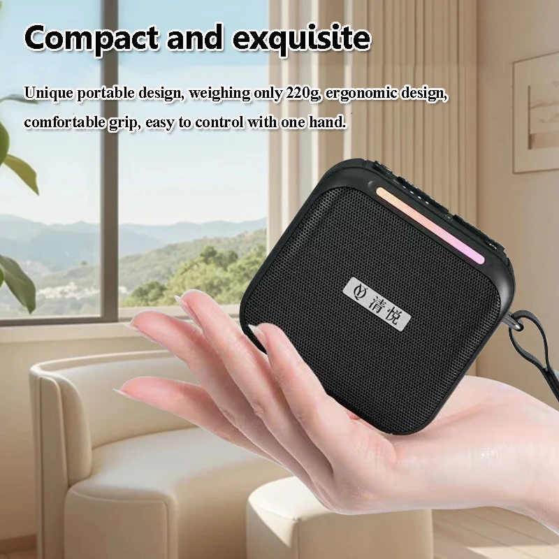 Mini Pocket Bluetooth Speaker Wireless Bluetooth Subwoofer Recorder Handsfree Call Music Player Support FM Radio Dual TF Card