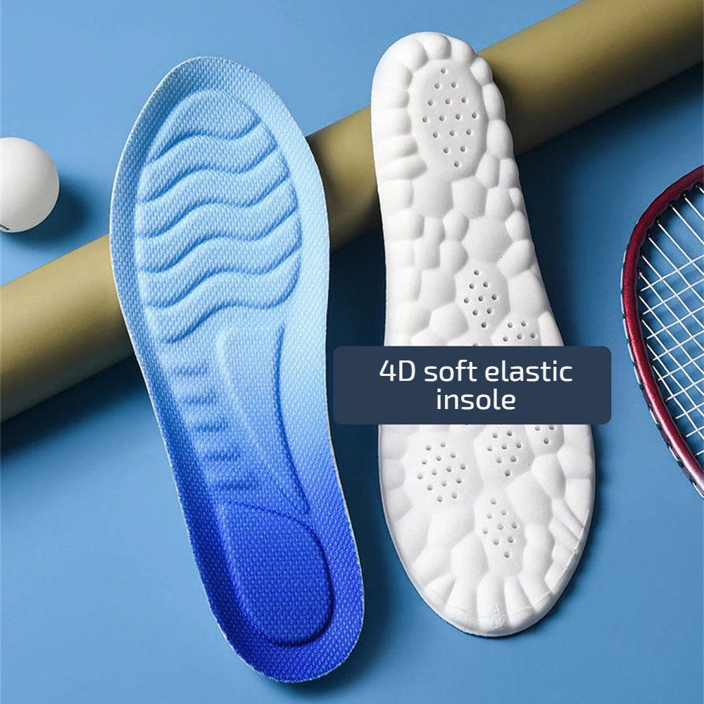 아치 지지대 깔창 땀 흡수 및 탈취 Pu 러닝 깔창 신발 액세서리, 슈퍼 소프트 패딩 깔창, 4d 소프트, 1 개