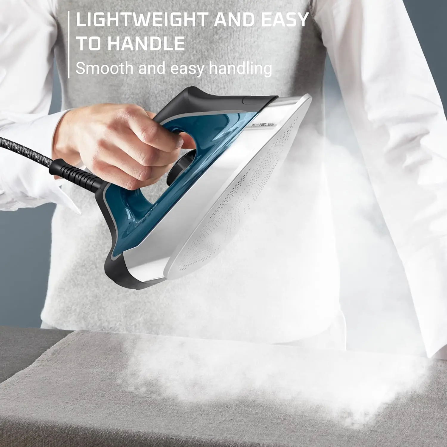 Professional Steam Station for Clothes, 1.1L Removable Tank, Fast 6