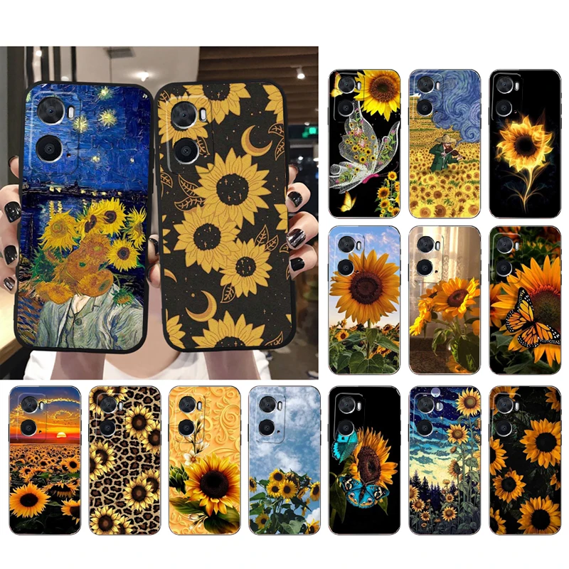 

Sunflower Art Phone Case For OPPO A77 A57S A96 A91 A54 A74 A94 A73 A78 A53S A54S A15 A16 A17 A52 A58X A98