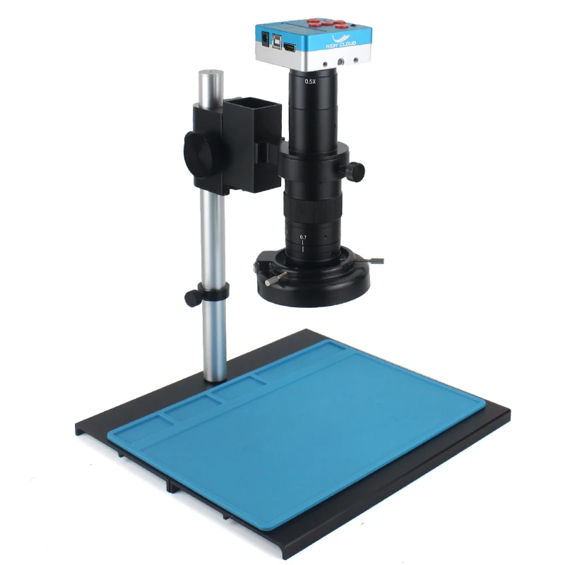 

4K 48MP HDMI USB Digital Video Monocular Microscope Camera Continus Zoom 180X 300X C-Mount lens For Soldering Phone Repair Tools