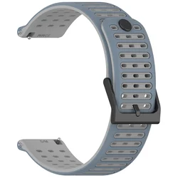 Premium Silicone Watch Strap - 22MM Replacement Band for Suunto Vertical Series (Blue gray)