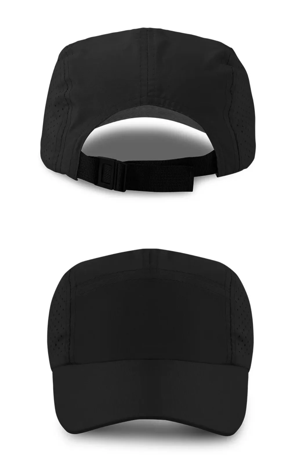 Lässige, ultraleichte Mesh-Baseballkappe, schnell trocknend, einfarbig, Fahrradhüte, atmungsaktiv, verstellbar, Outdoor-Sportkappen, Unisex – Detail 3