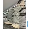 Autumn And Winter New Japanese Overalls Jeans Men And Women American Retro High Street Micro-la Washed Wide-leg Straight Pants 4