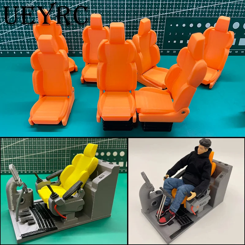 Modello Simulazione Sedile Interno Per 1/12 1/14 Rc Escavatore Idraulico Liebherr Kabolite Tamiya Camion Ribaltabile Scania 770S Volvo Toy