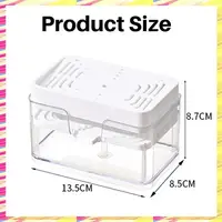 ABJJ อ่างล้างจานตู้ทําสบู่ล้างจานสบู่กดสบู่กล่องฟองน้ําครัวผงซักฟอกคอนเทนเนอร์ 6