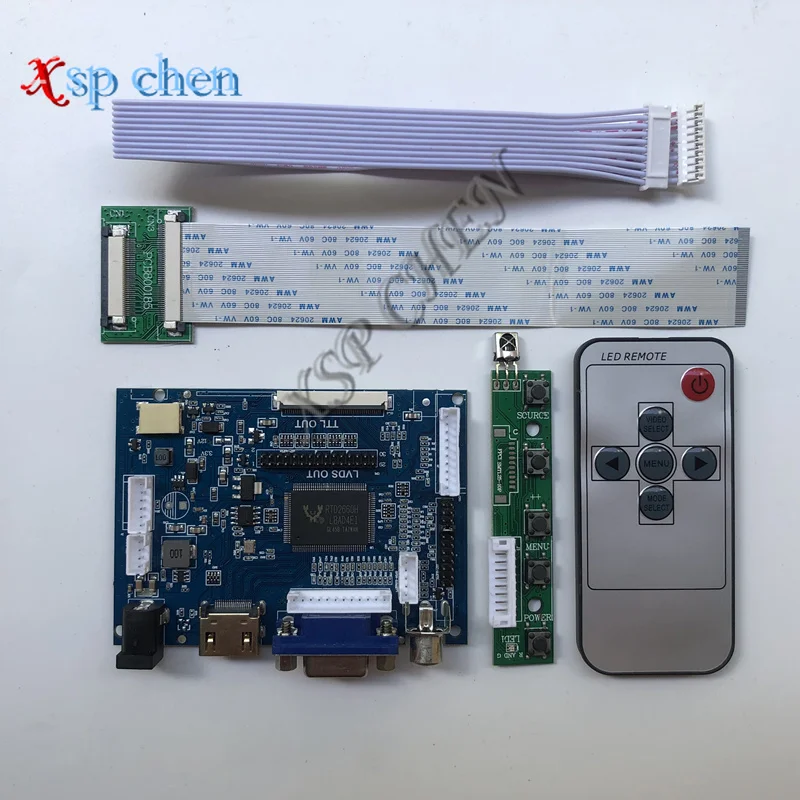 Placa do Motorista da Tela da Exposição do Lcd Hj080ia01e He080ia-01d He080ia-01f 1024x768 hd Hdmi Vga Avoirdupois Usb 8 - Imagem 3