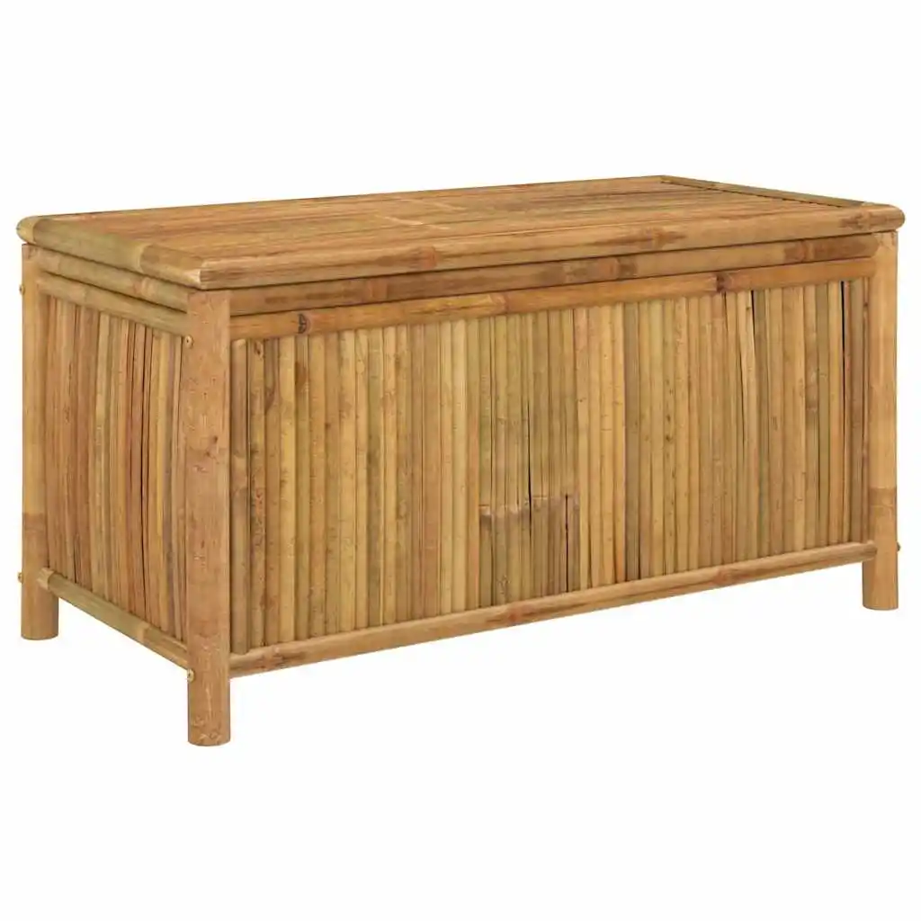 Garten-Aufbewahrungsbox 110x52x55 cm aus Naturbambus, wasserdicht und robust, für Werkzeuge und Outdoor-Kissen – Detail 2