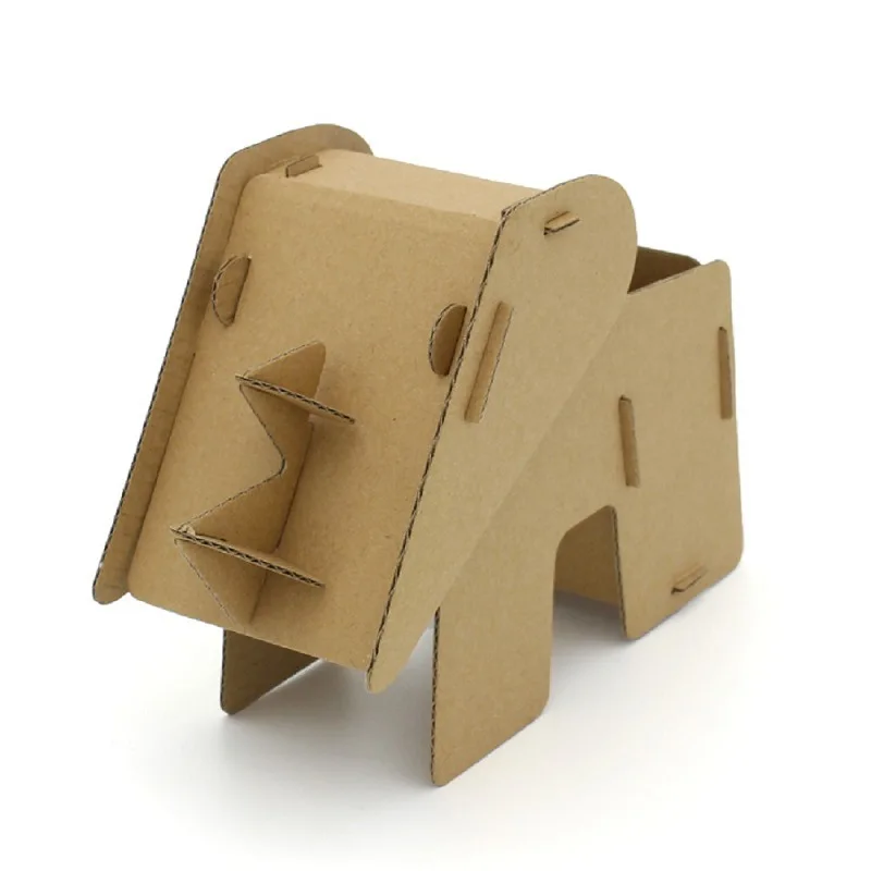 

3D corrugated paper stereoscopic jigsaw creative assembly animal pen holder American home office decoration pen end storage stud
