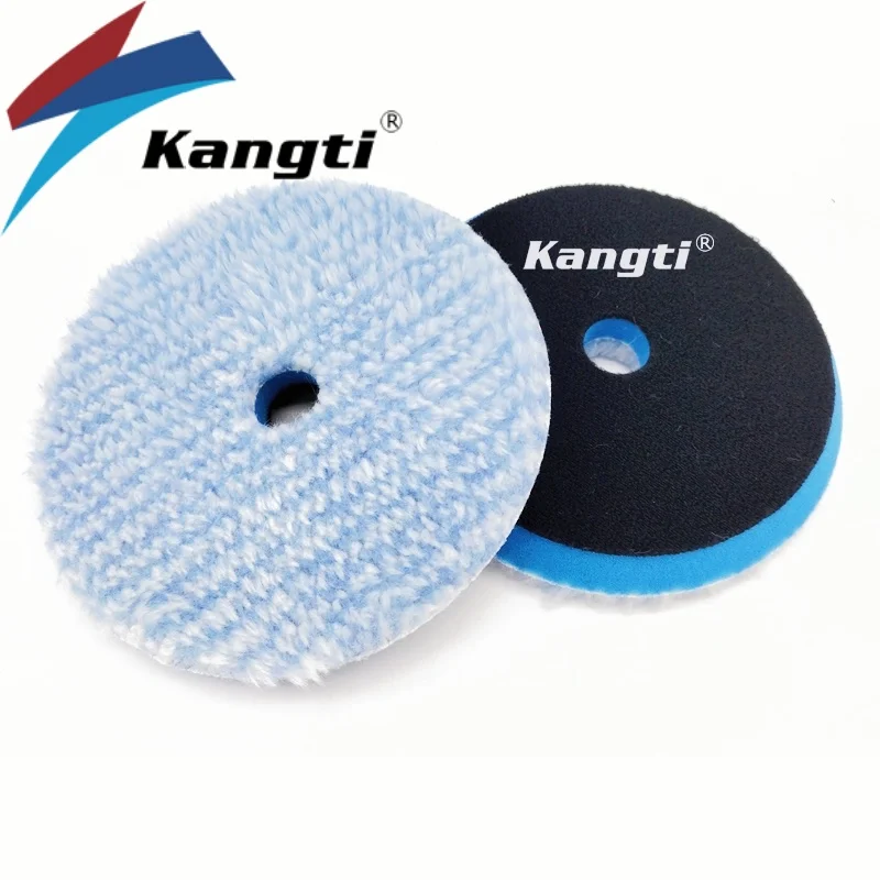 Kangti 5"/6" Microfiber Polishing Pad For Cars Body Polish Micro Fiber Polishing Wheels For Car Polisher ing Waxing