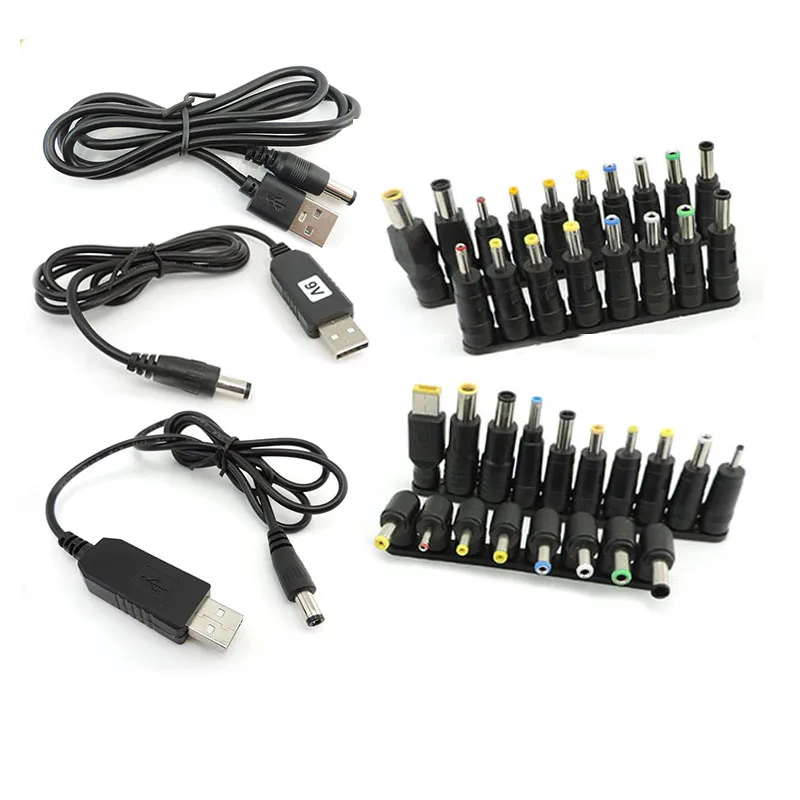 DC 5V a 9V 8.6V 12V 12.6V USB Power Boost Line Step UP modulo convertitore cavo 5.5x2.1mm spina a DC maschio suggerimenti adattatore Q1