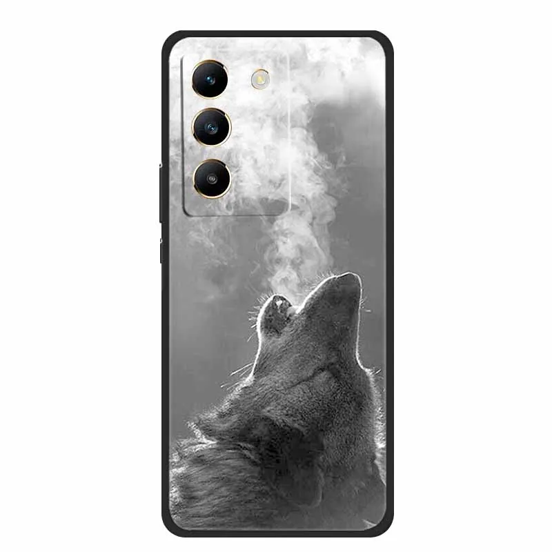 Black Silicone Soft Phone Case - Durable and Stylish Back Cover  Bag