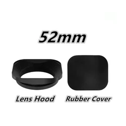 Square Lens Hood - Universal Fit, Multiple Sizes Available (52mm)